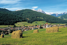 Vista panoramica su Villabassa in Alta Pusteria