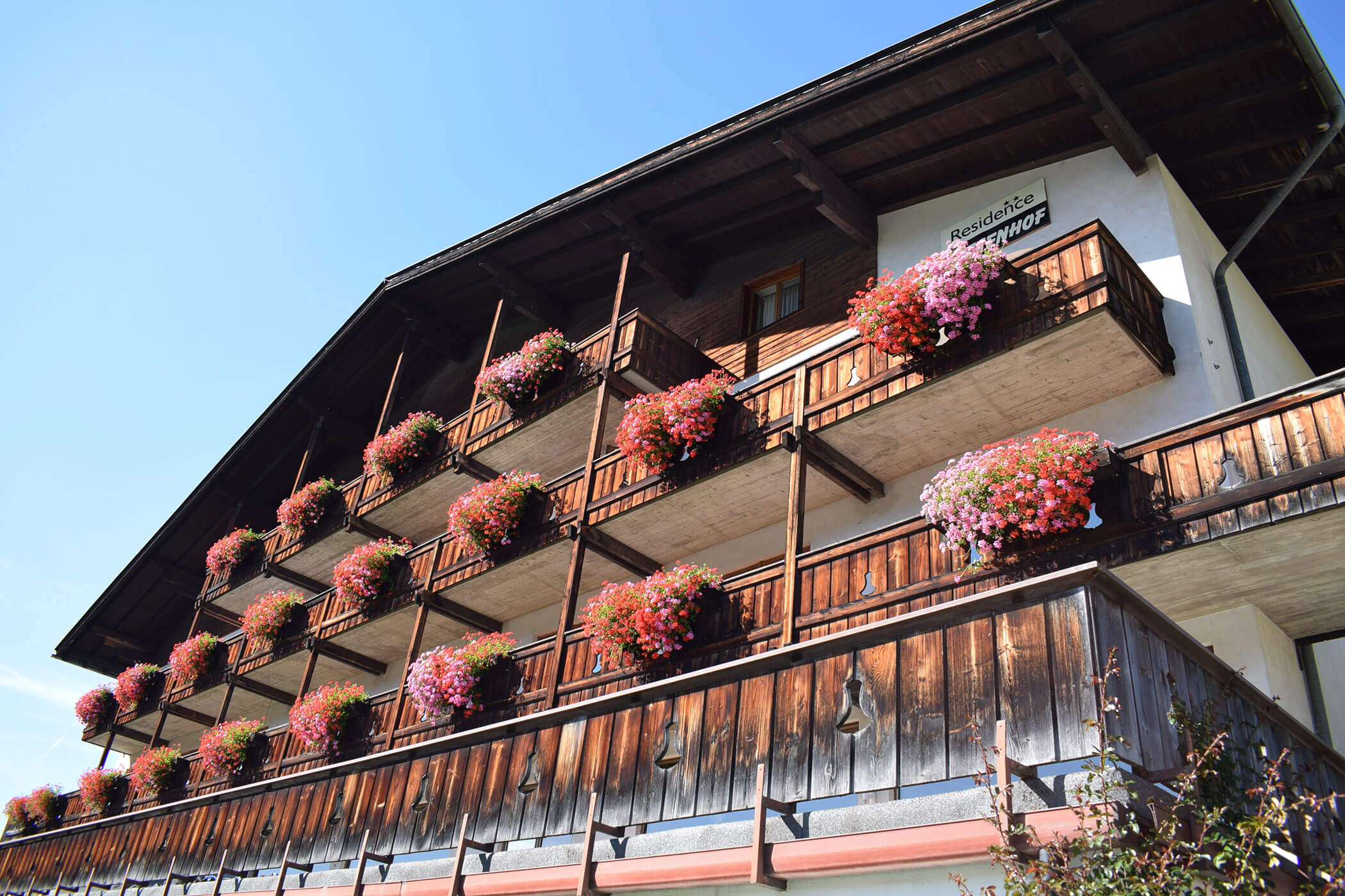 Vista esterna del Residence Wiesenhof